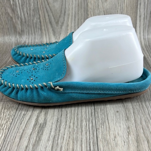 Minnetonka Leila Turquoise Mules - Picture 3 of 7